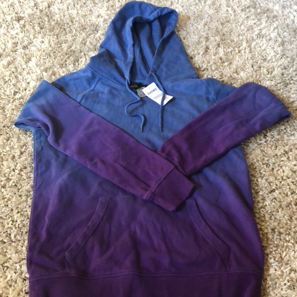 Ombré Hoodie Sweatshirt